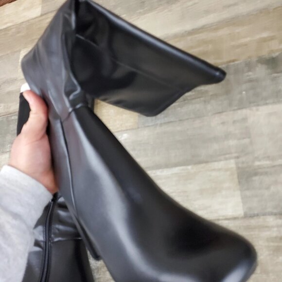 Madden Girl Winslow Block-Heel Stretch Dress Boots - Picture 6 of 10